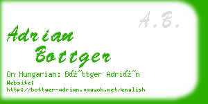 adrian bottger business card